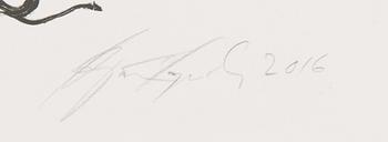 Marjatta Tapiola, lithograph, signed and dated 2016, numbered 1/2 p.p.