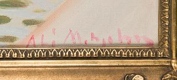 Ali Munsterhjelm, oil on canvas, signed.