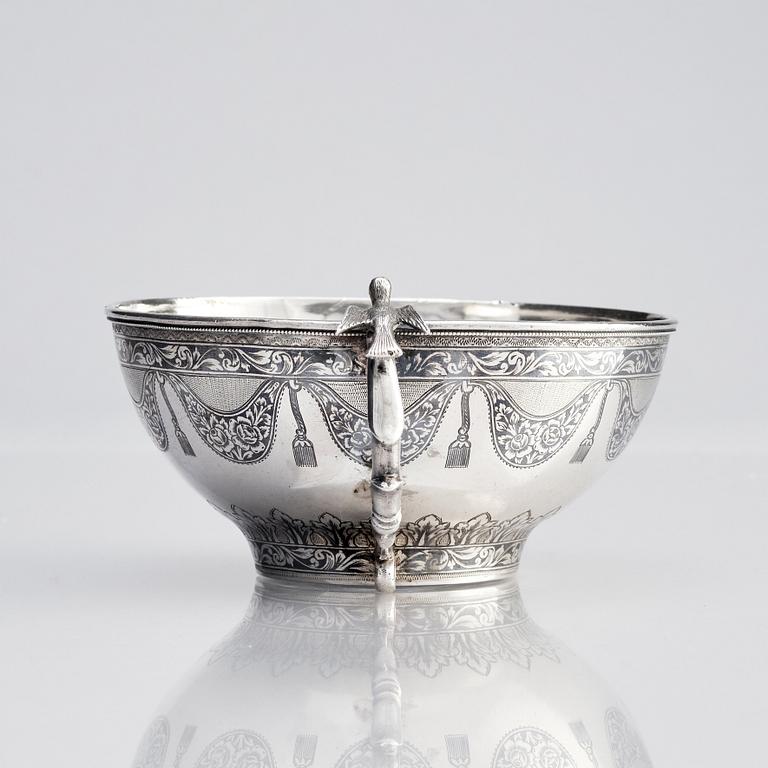 An Armenian / Ottoman empire silver vessel by Khane Kian, around 1890-1910.