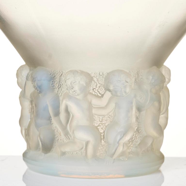 René Lalique, a "Farandole" glass vase, France, post 1930.