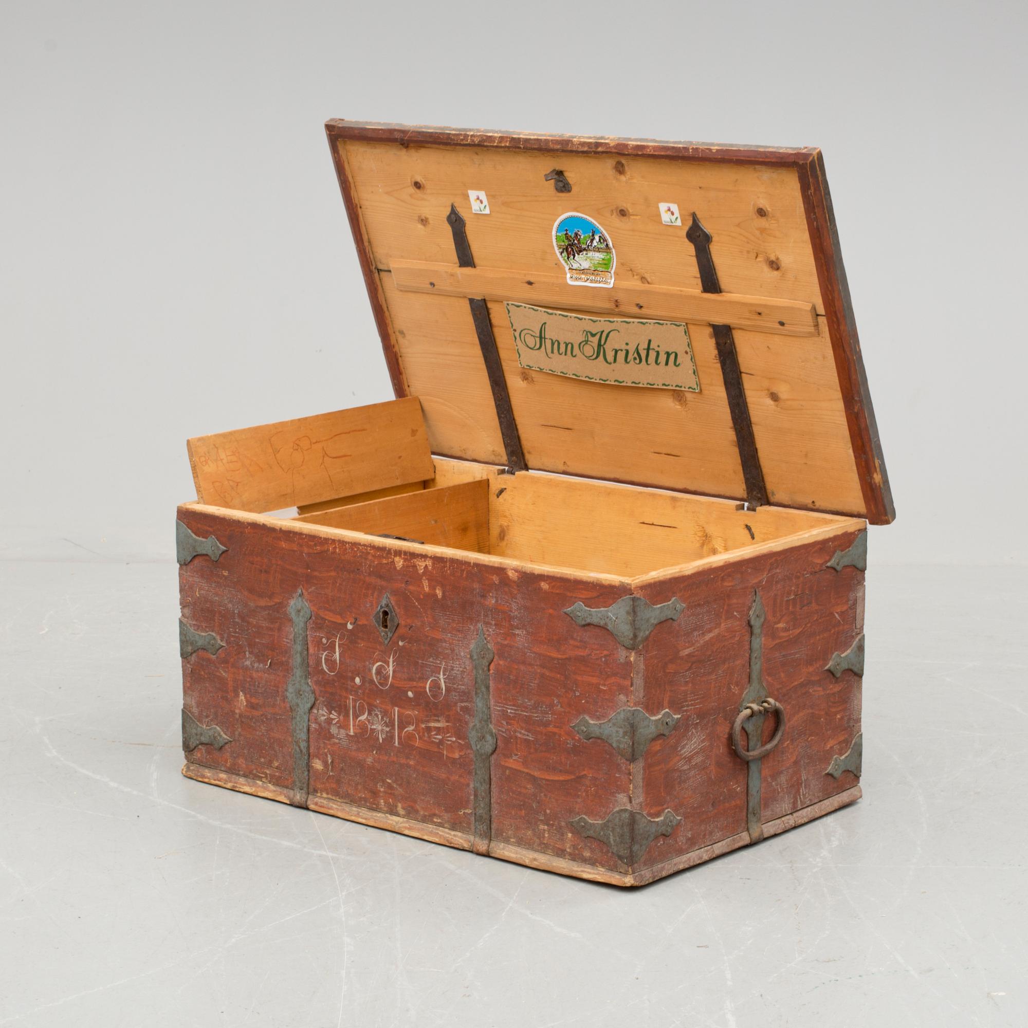 KISTA, allmoge, Hälsingland, daterad 1818.