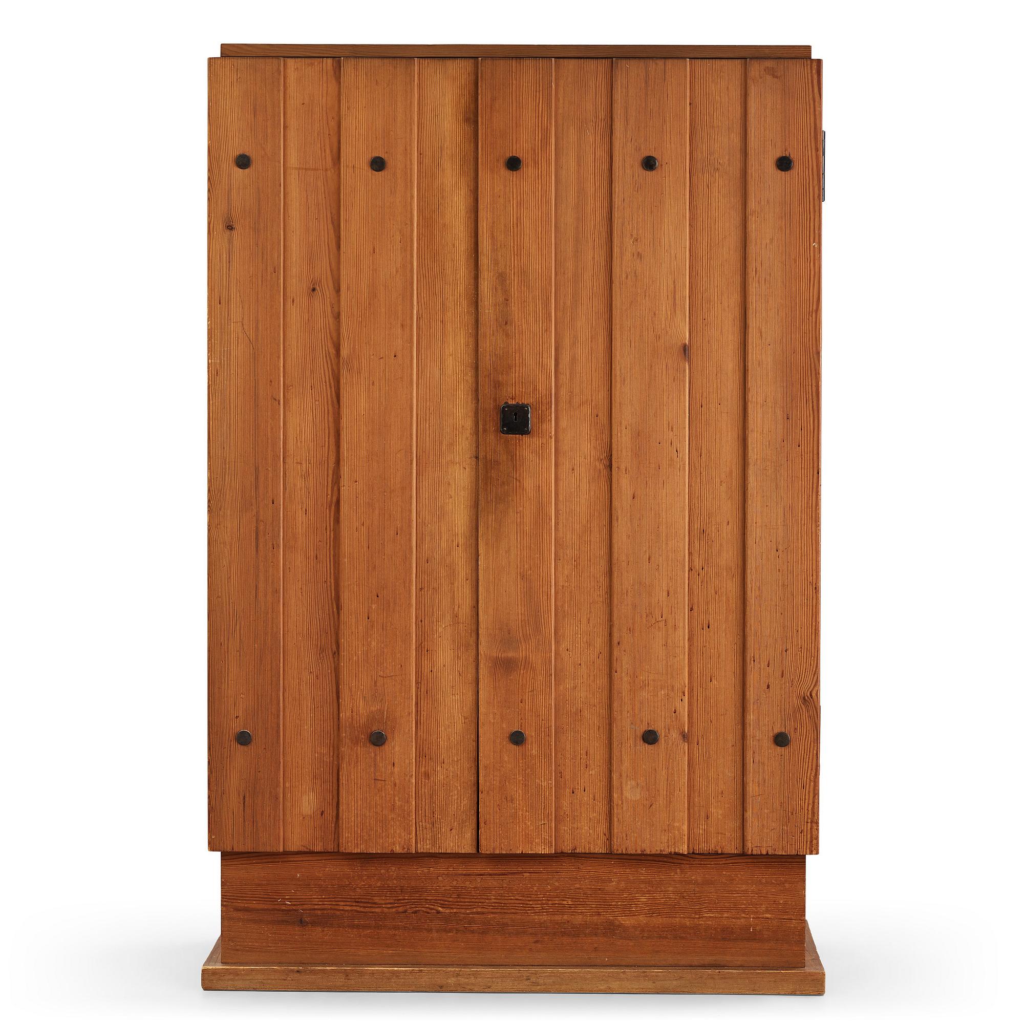 Axel Einar Hjorth, a stained pine "Lovö" cabinet, Nordiska Kompaniet, Sweden 1930's.