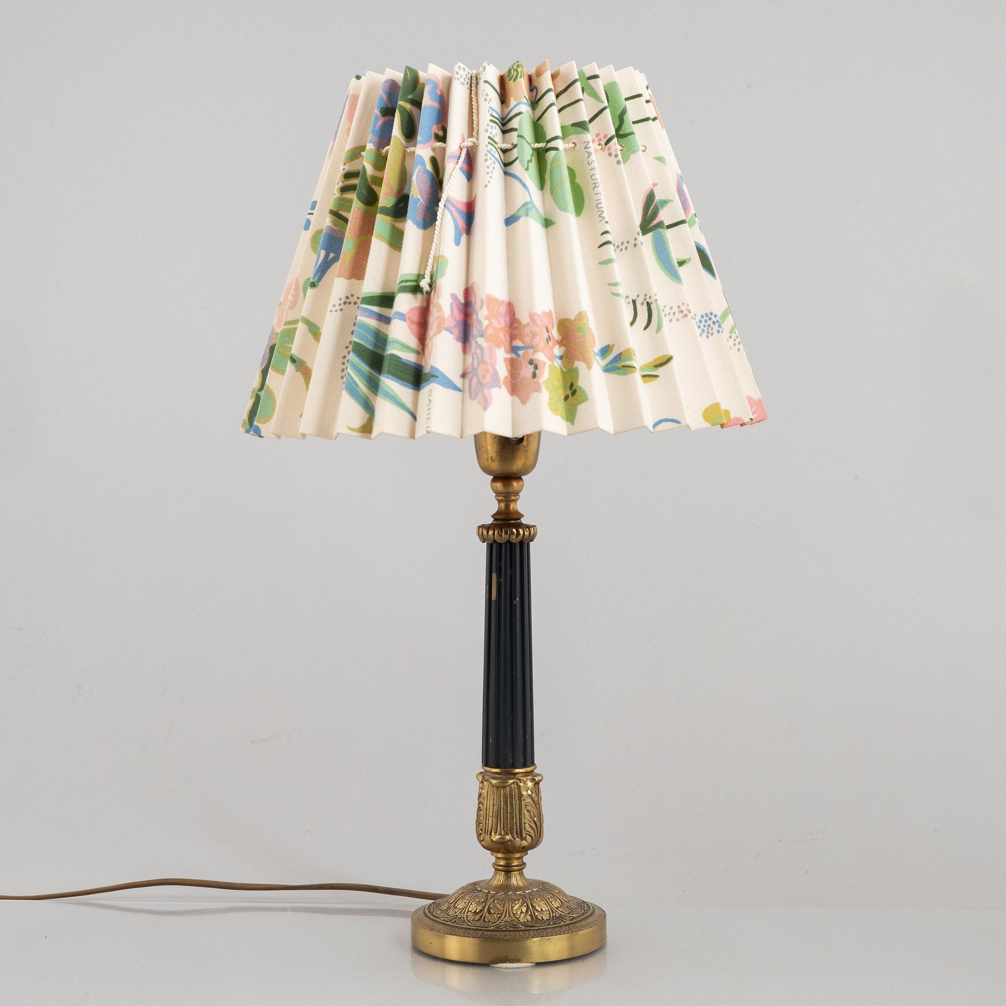 Three table lamps, Empire style, circa mid-20th Century.