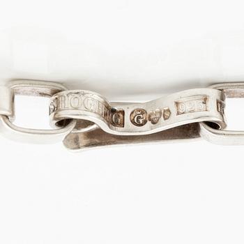 Sven-Erik Högberg, necklace and bracelet, sterling silver, Gothenburg 1975 and 1985.