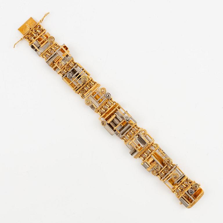 Claës E. Giertta, a bracelet, 18K gold, Stockholm 1965.