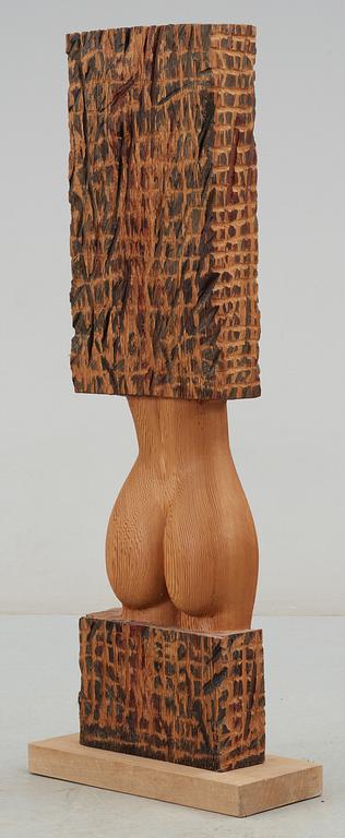 WU SHAOXIANG. Skulptur, trä, ej sign. 1900/2000-tal.