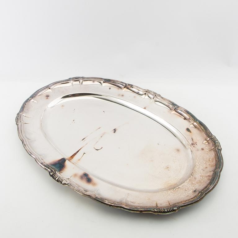 Trays/Serving platters including GAB silverplate, first half of the 20th century.