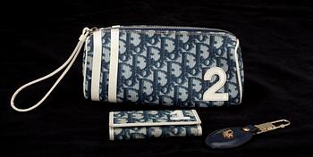 VÄSKA, LÅS samt NYCKELHÅLLARE, Christian Dior.