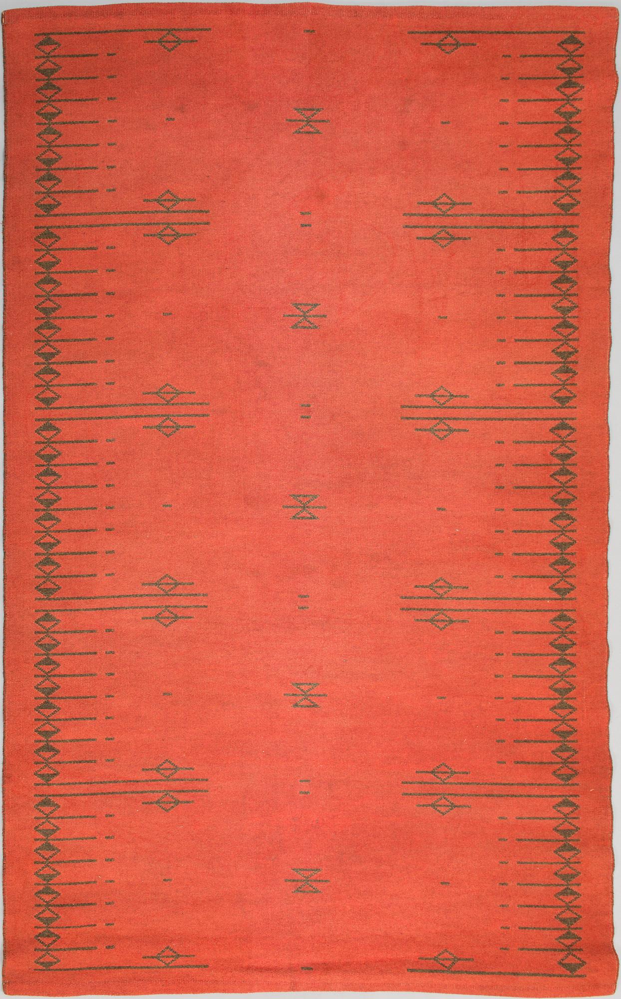 Aappo Härkönen, hårgarnsmatta, Mattokutomo, Finland, 1950/60-tal, ca 242x149 cm.