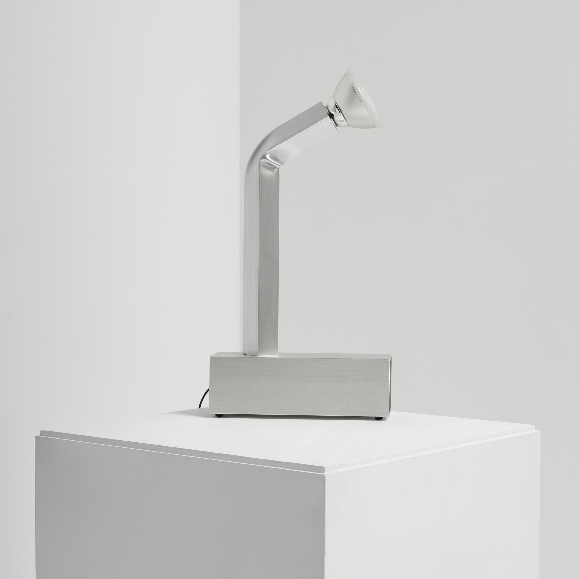David Taylor, a unique table lamp, "Aluminium Table Lamp #4", Studio Mellösaverken, Sweden, 2025.