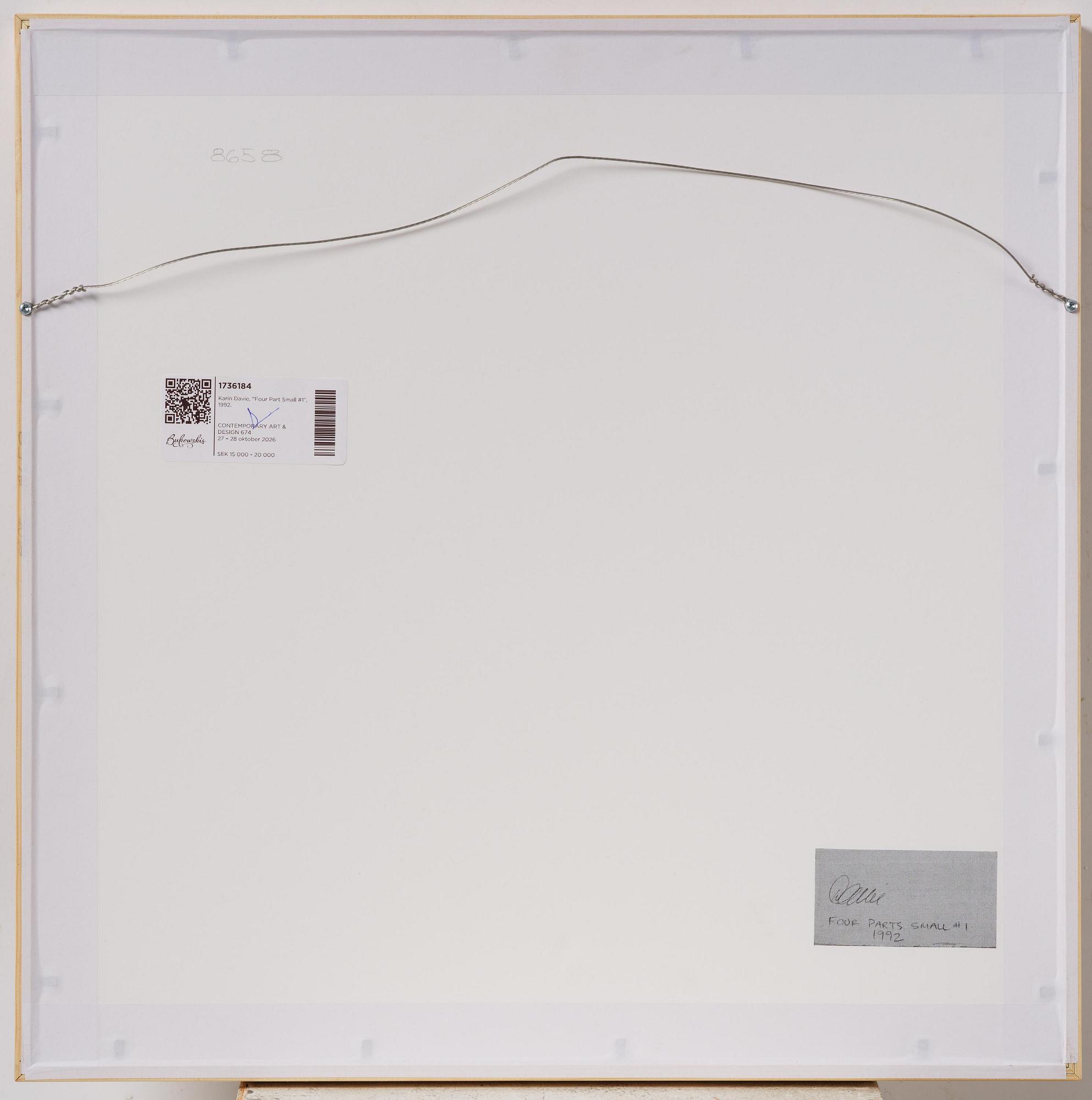 Karin Davie, "Four Part Small #1".
