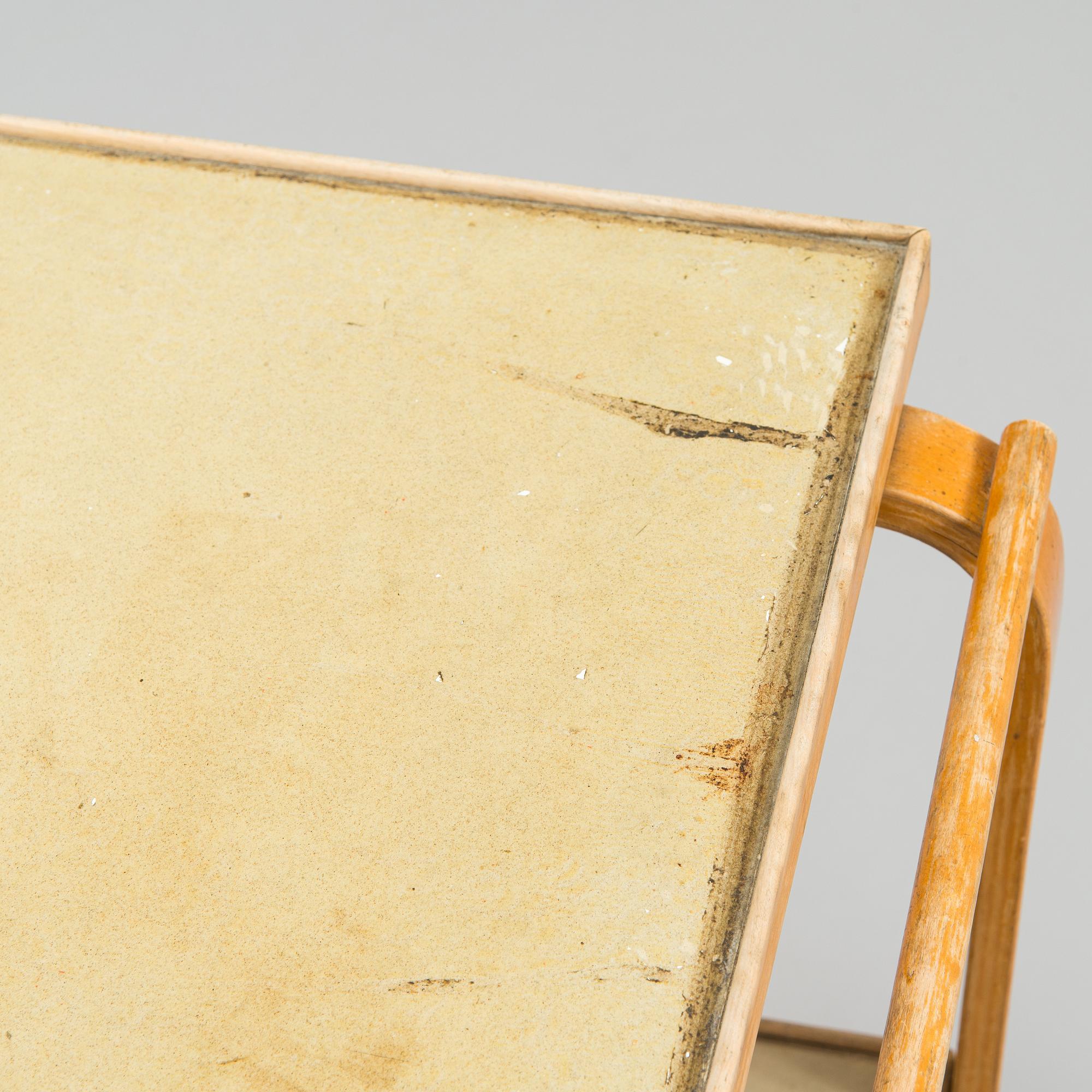 Alvar Aalto, a 1950s '98' tea trolley for Oy Huonekalu- ja Rakennustyötehdas Ab, Finland.