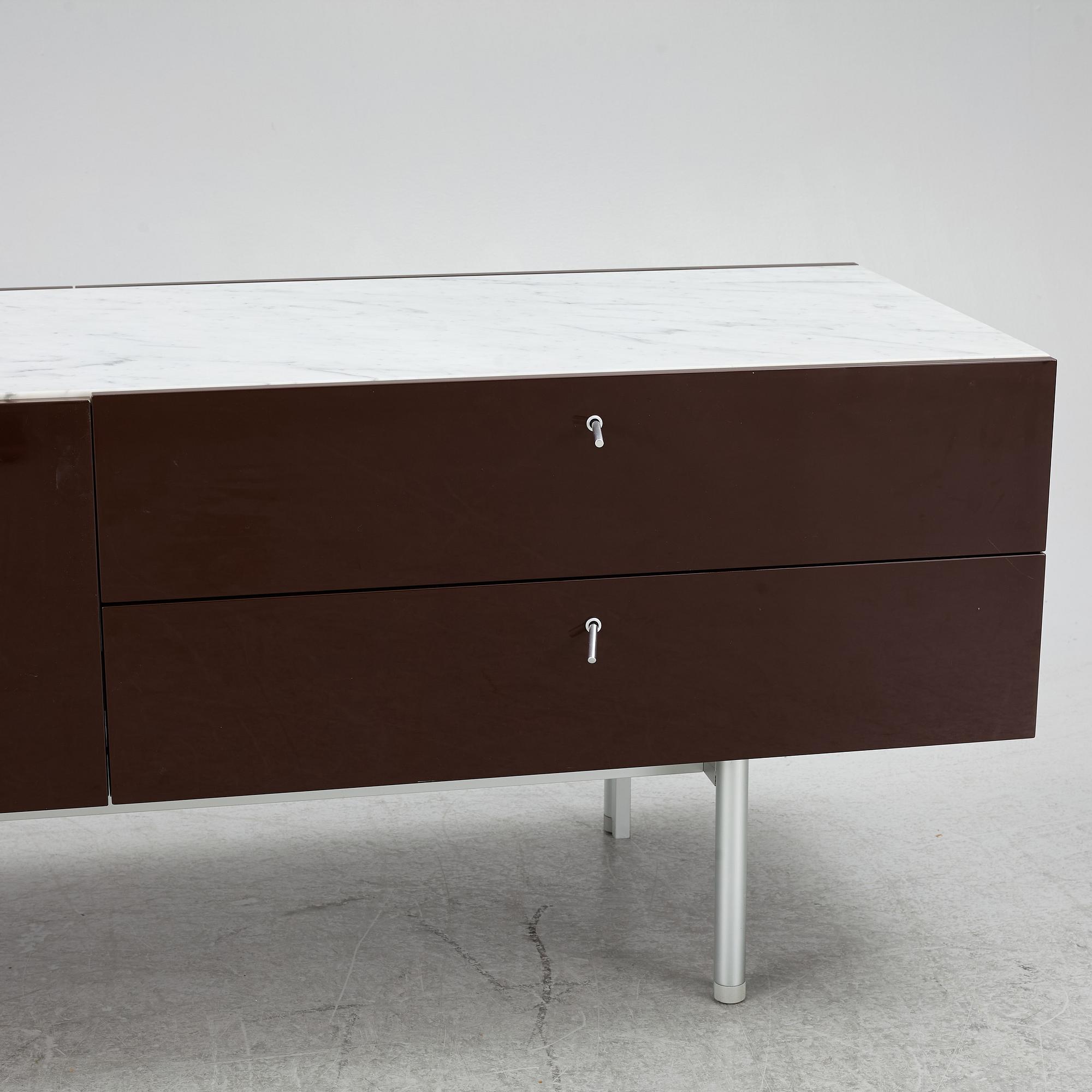 Piero Lissoni, a "Flat Series" sideboard, Cassina, Italy, from around the year 2000.