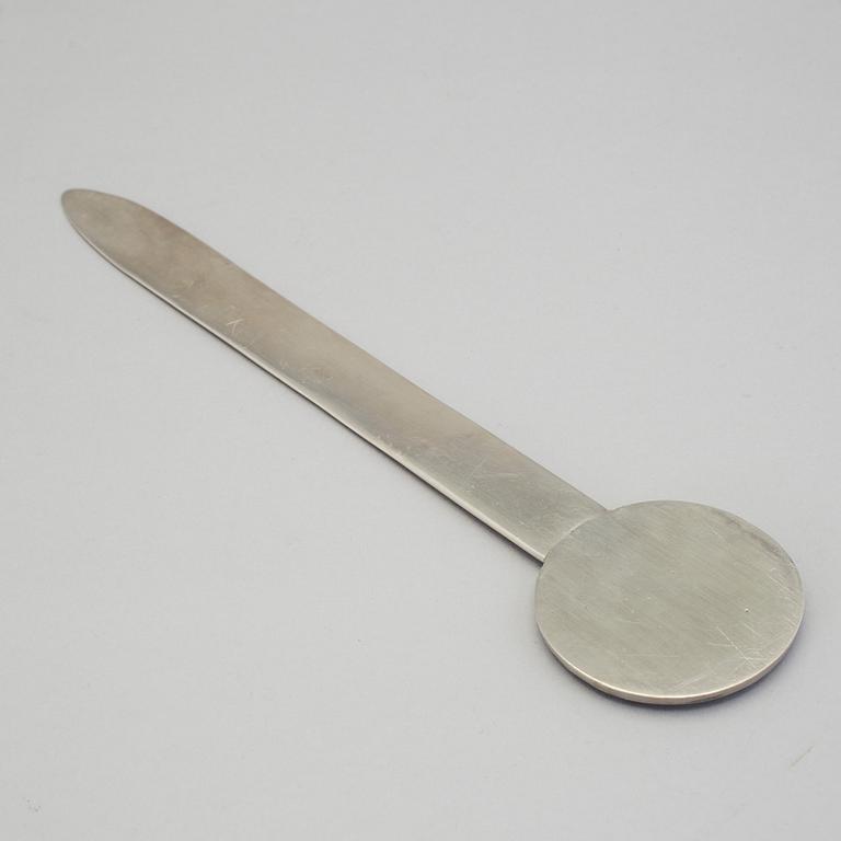 SYLVIA STAVE, brevkniv, tenn, art deco, för CG Hallberg, 1930-tal.