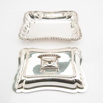 A set of four epns serving dishes first half of the 20th century.