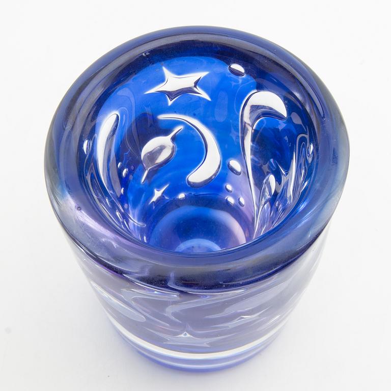 Olle Alberius, Vase, Ariel, Orrefors, circa 1900.