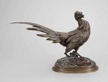 OKÄND KONSTNÄR, skulptur, brons, sign E. de la Brierre i godset. Troligen tidigt 1900-tal.