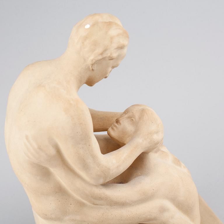 CARL CHRISTIAN CHRISTENSEN, a plaster sculpture, signed and dated 1915.