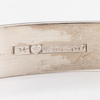 Elis Kauppi, Armband, sterling silver och rökkvarts. Kupittaan kulta, Åbo 1961.