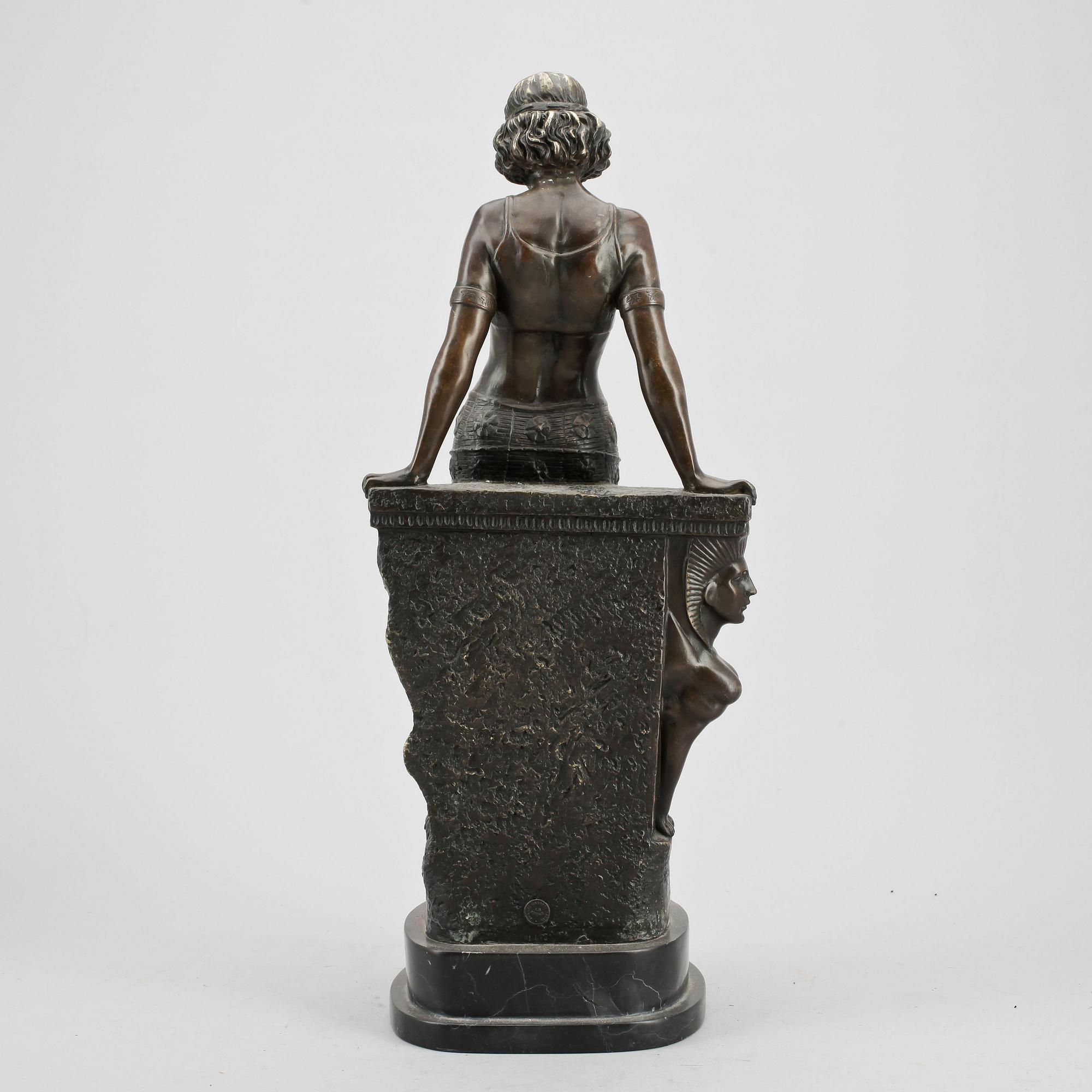 SKULPTUR, brons, signerad Menne, 1900-talets första hälft.