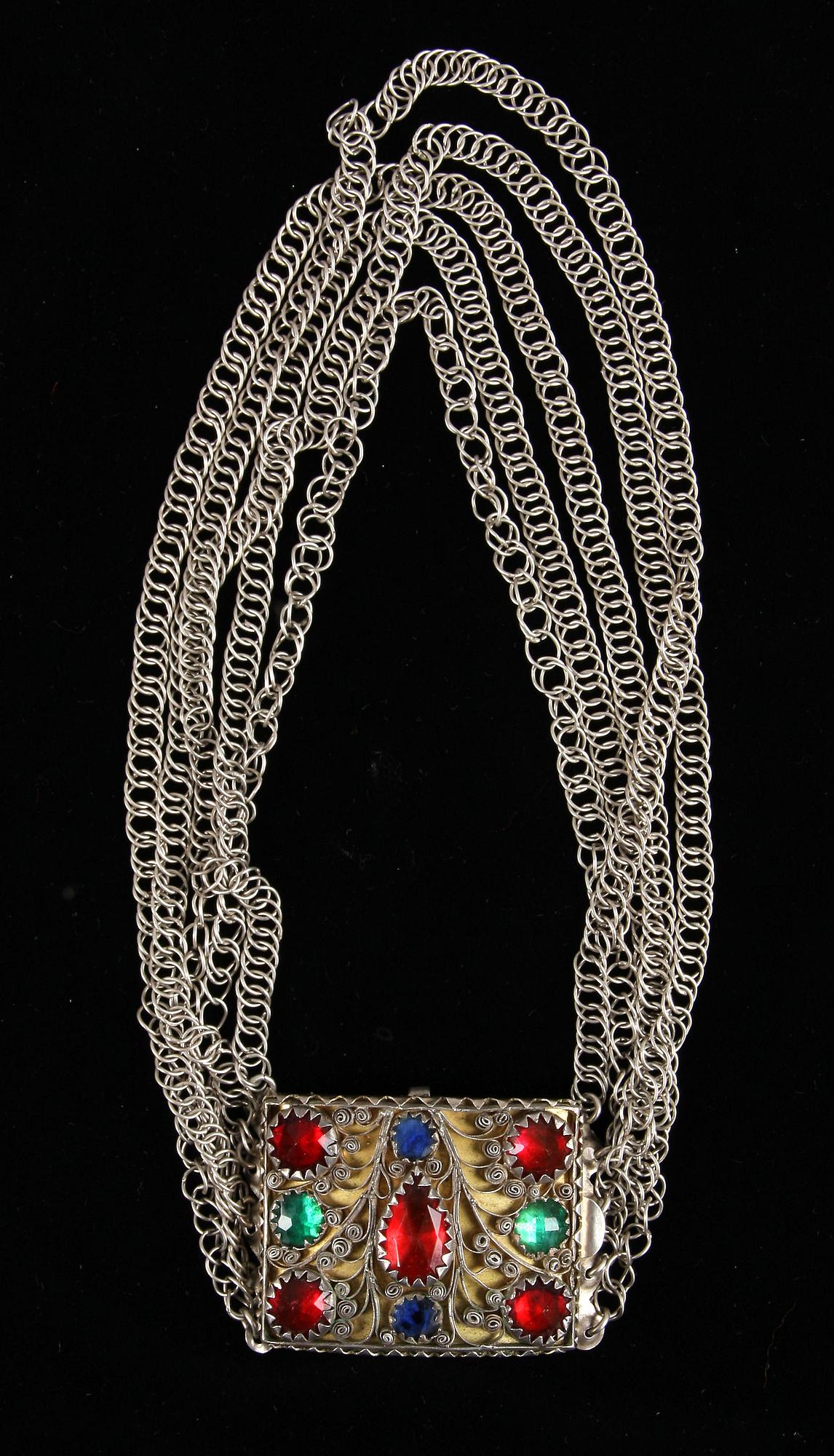 HALSLÅS, silver. Anders Gustaf Ingelman, Kalmar (1813-1822).