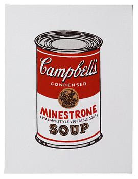 Richard H. Pettibone, "Andy Warhol, '32 Cans of Campbell's Soup', 1962".