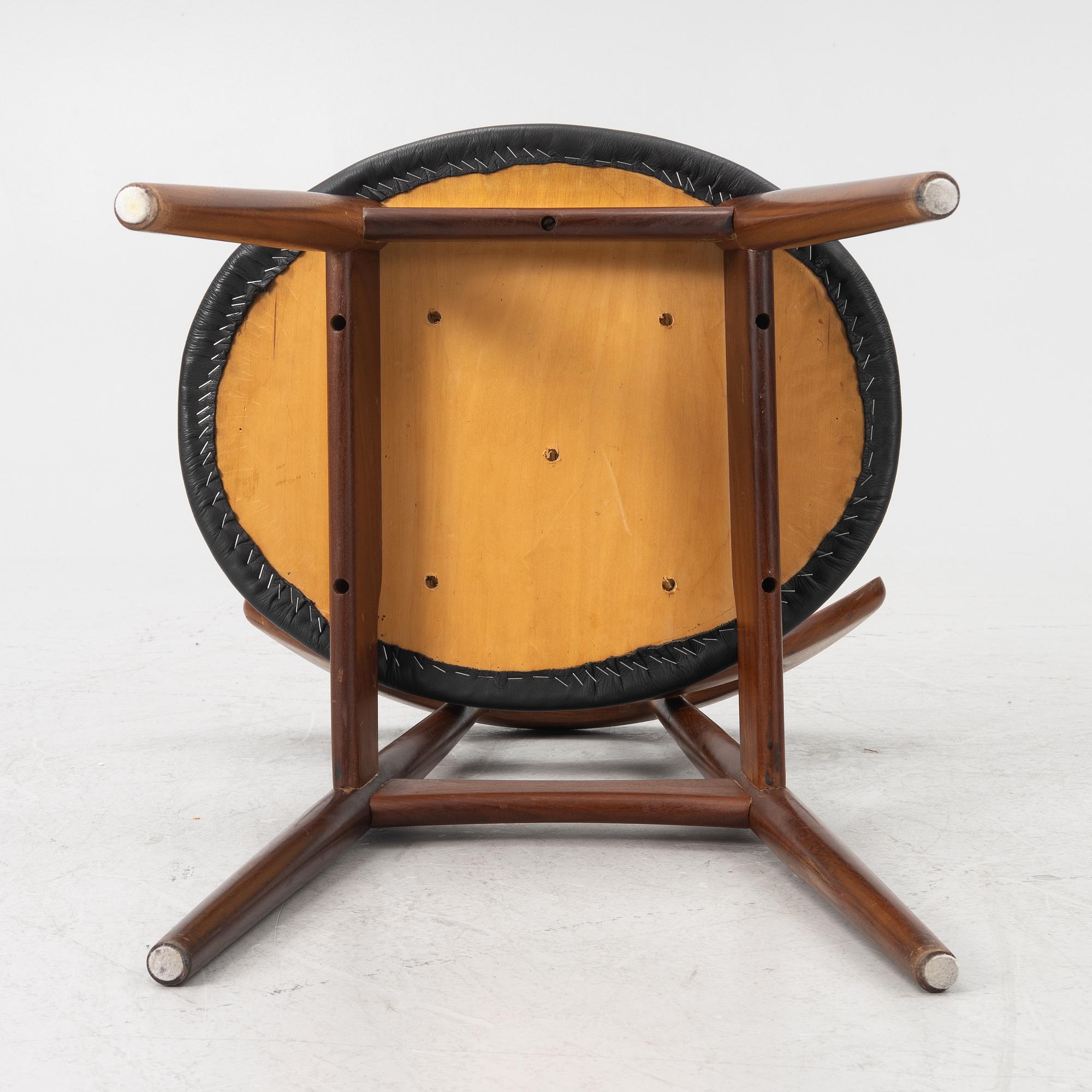 Ejvind A. Johansson, an 'Eye chair', Ivan Gern Møbelfabrik, Denmark, 1960's.