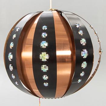 ceiling lamp, probably Werner Schou, Coronell Electro, Denmark, second half of the 20th century.
