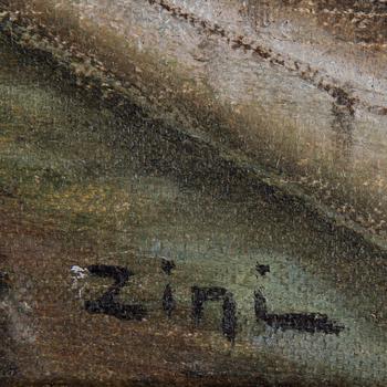 UMBERTO ZINI, oil on canvas, signed, 20th century.