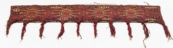 Antique Turkmen trapping, circa 189 x 48 cm.