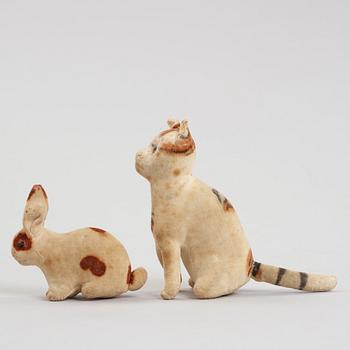 two STEIFF animals, Germany 1902-1918.