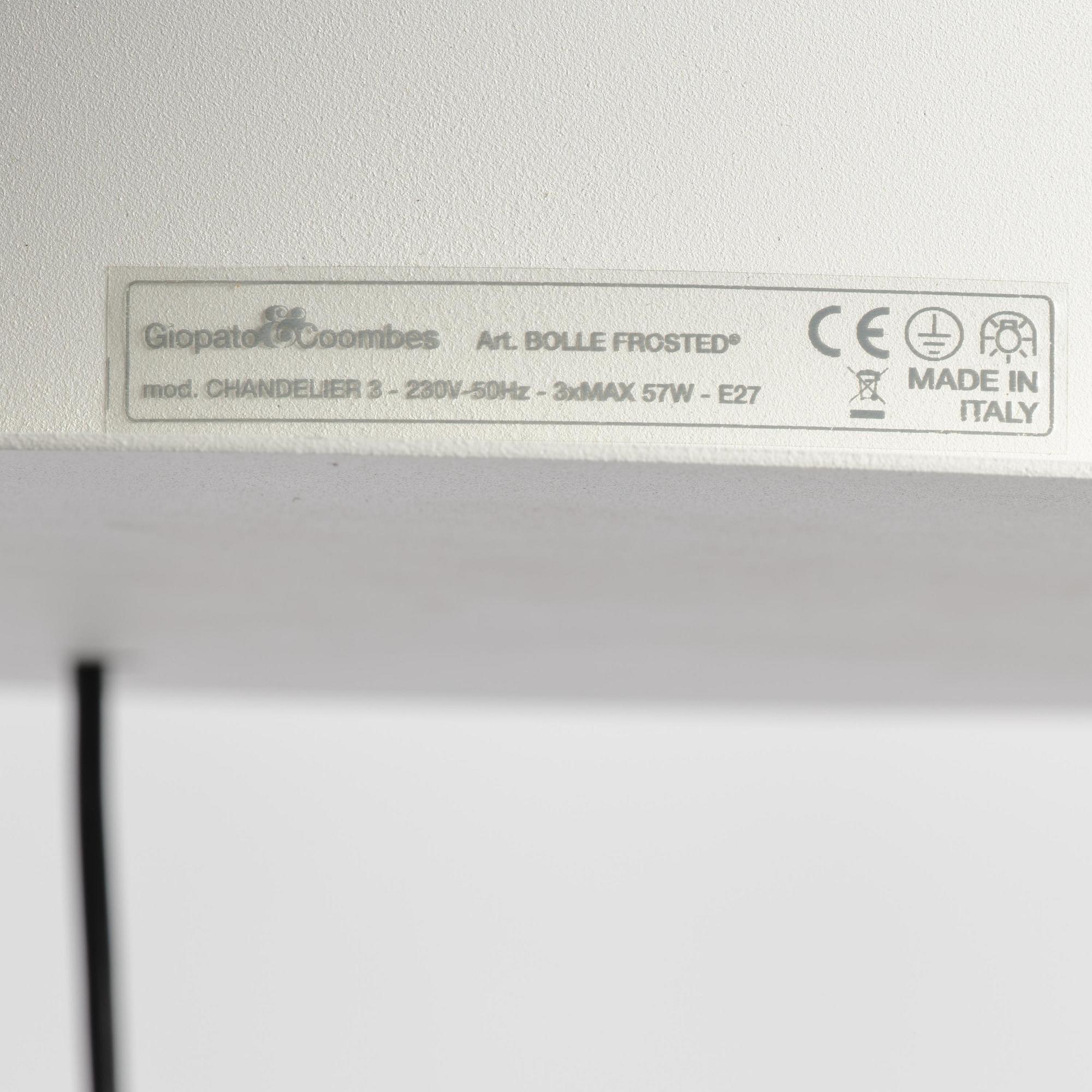 Giopato & Coombes, a "Bolle 14" ceiling lamp, Italy, post 2015.
