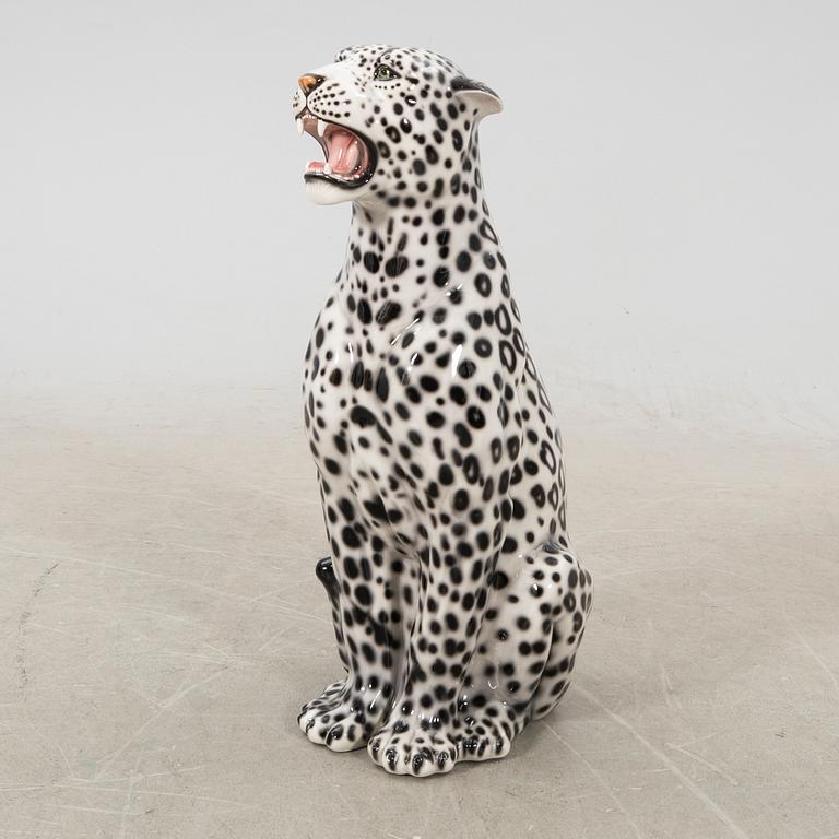 Floor figurine Italy late 20th century glazed ceramic.
