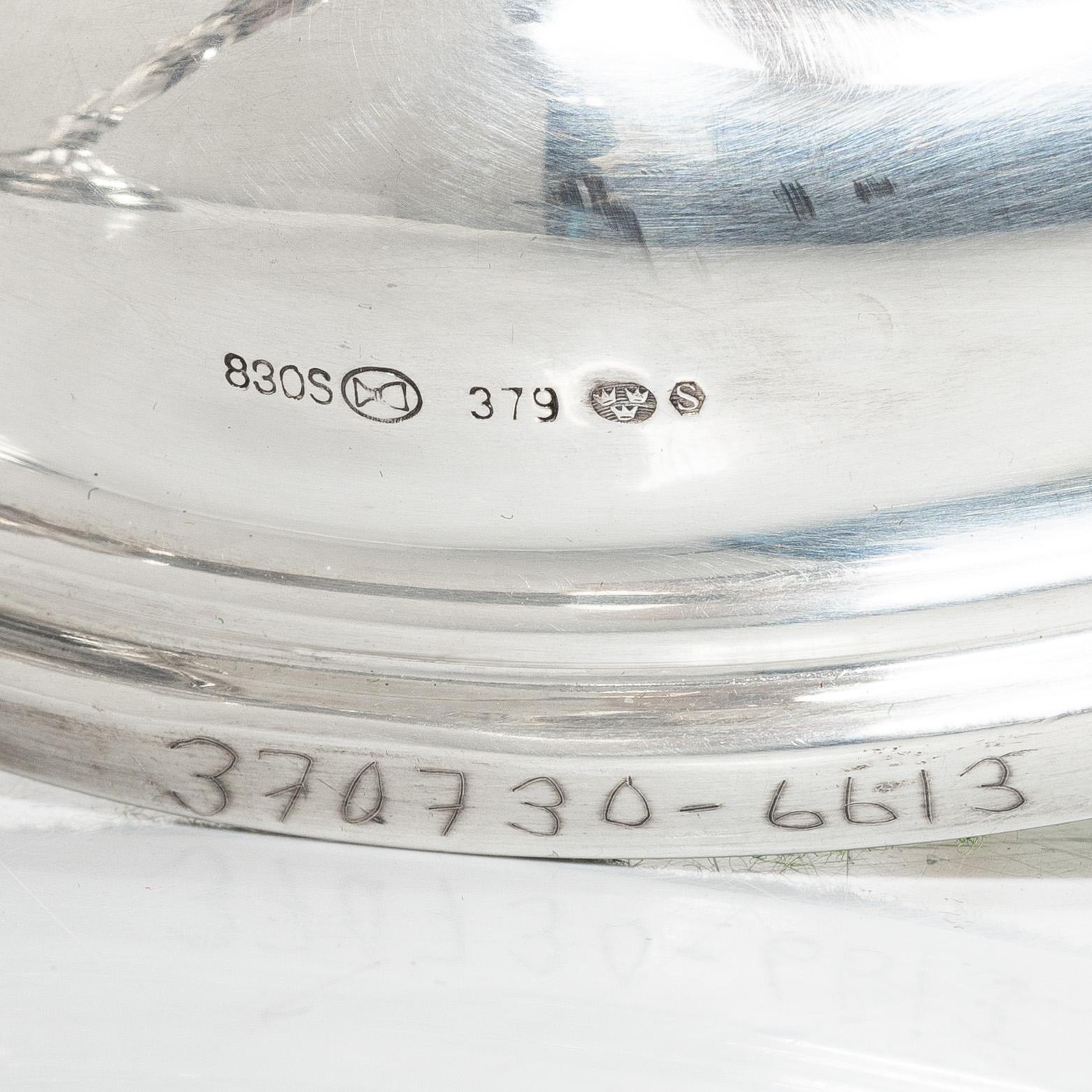 Candelabras, a pair, silver, 20th century.