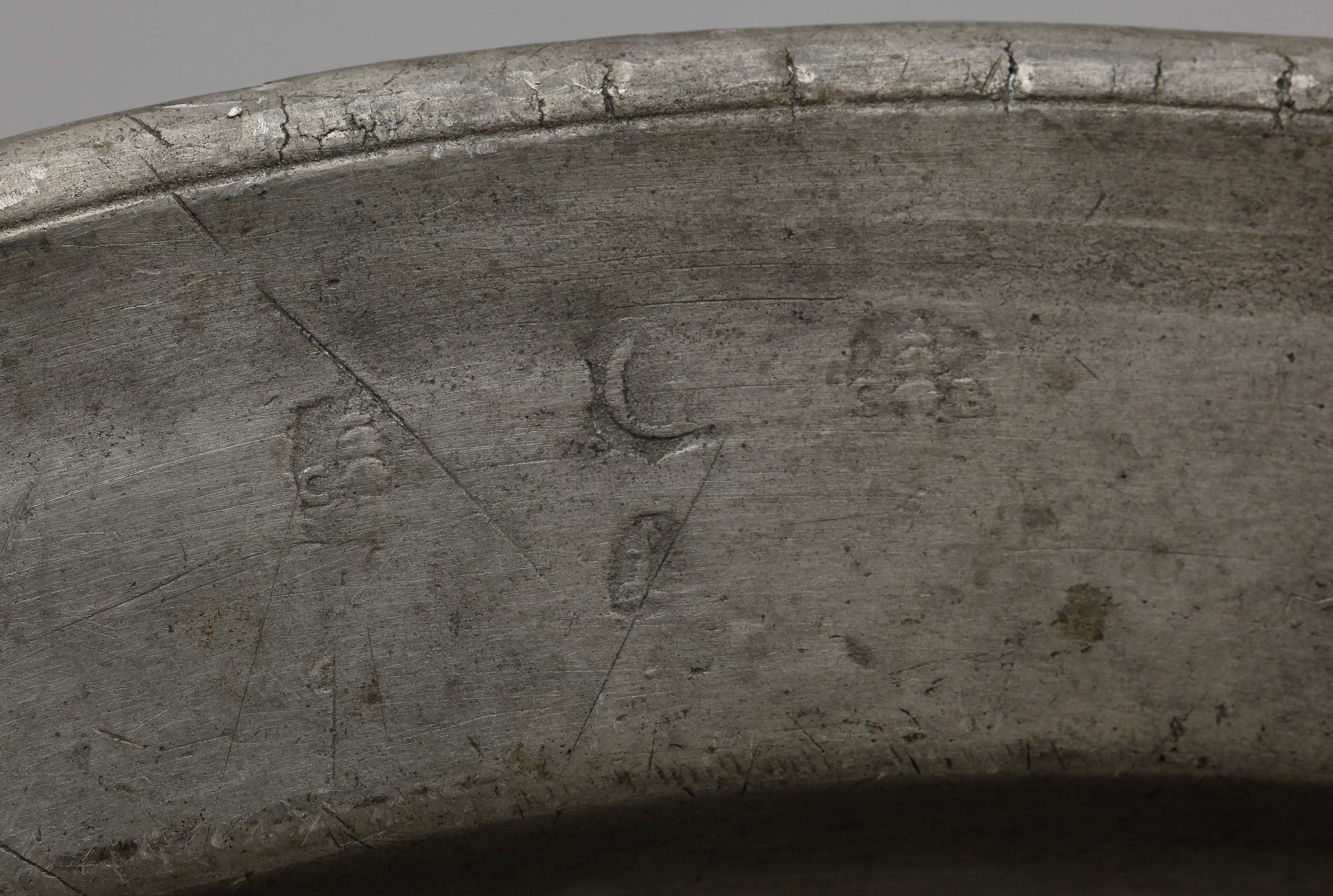 FAT, tenn, Conrad Baldauf, Gävle, 1728.