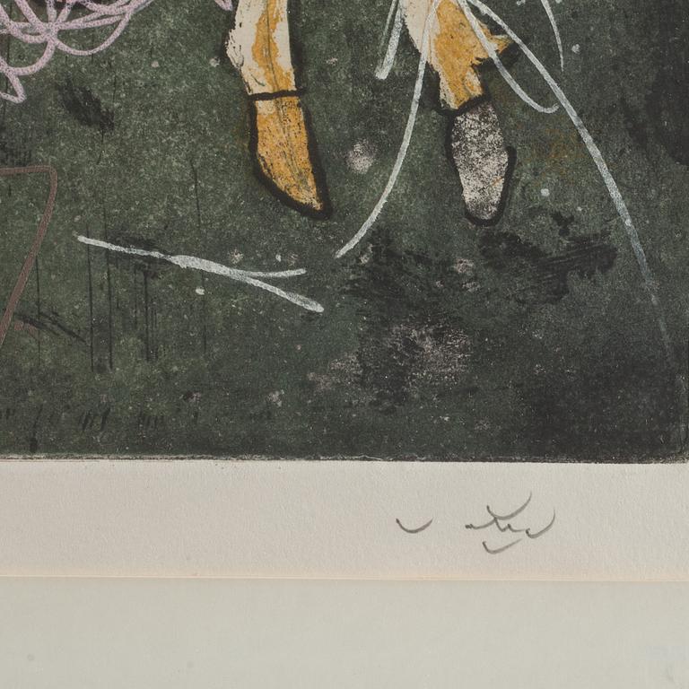 ROBERTO MATTA, färgetsning. Signerad o numrerad 98/99.