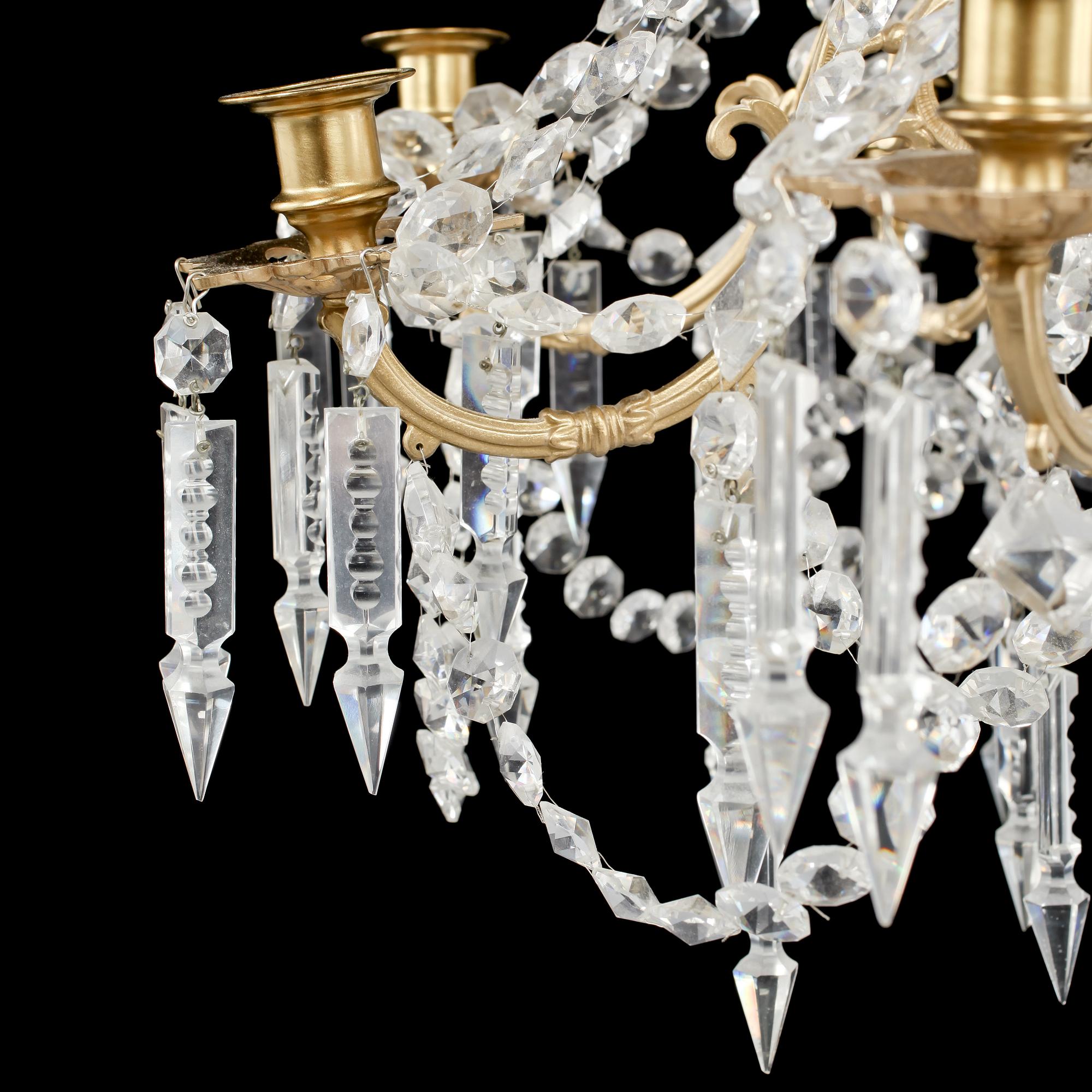 LJUSKRONA, eklektisk stil, 1900-talets andra hälft. Höjd ca 70 cm.