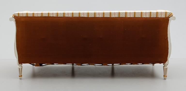 SALONGSMÖBEL, 8 delar, gustaviansk stil, 1900-talets mitt.