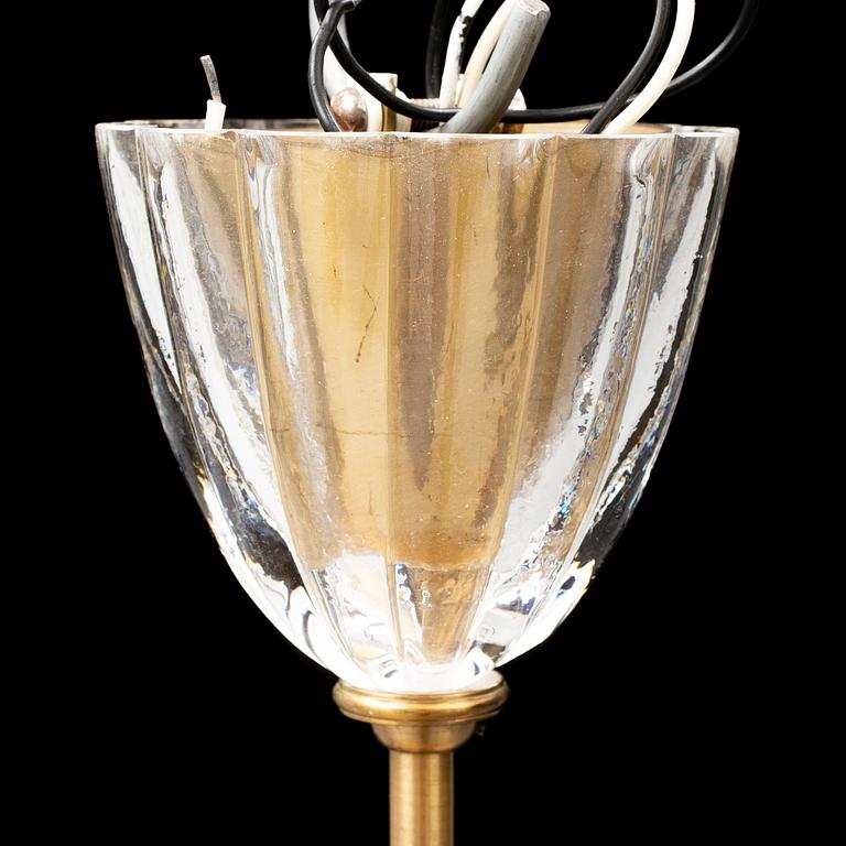 CARL FAGERLUND, taklampa, Orrefors.