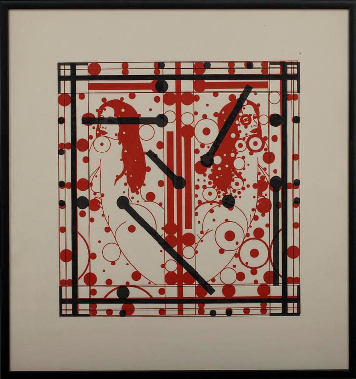 LEONHARD LAPIN, serigrafi, signerad och daterad 1979, numrerad 7/40.