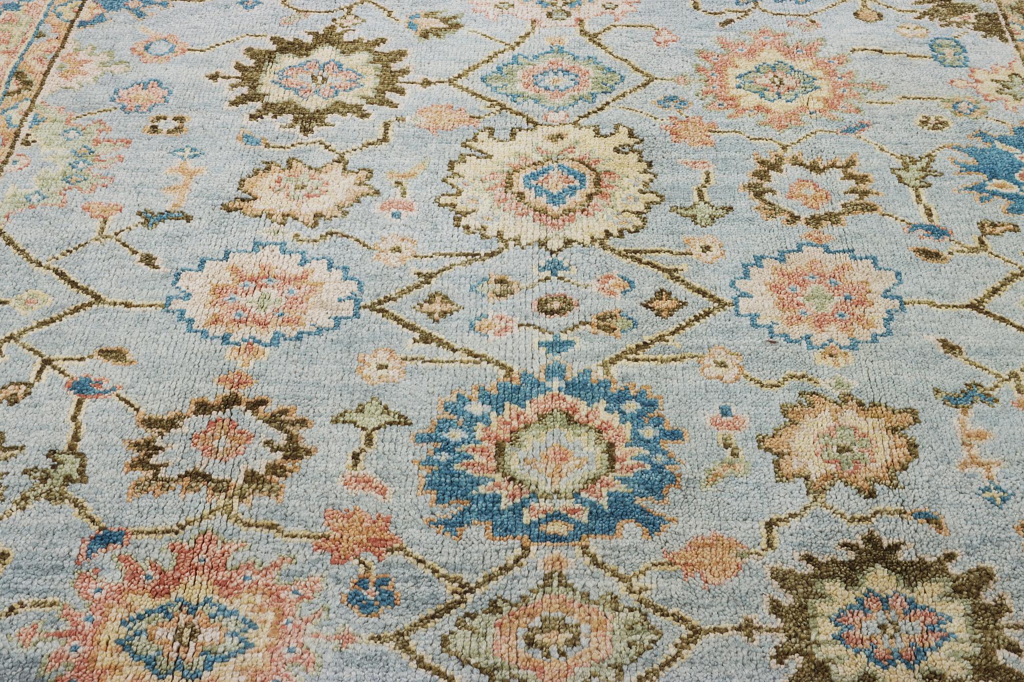 An oriental carpet with Mamluk design, c. 302 x 252 cm.