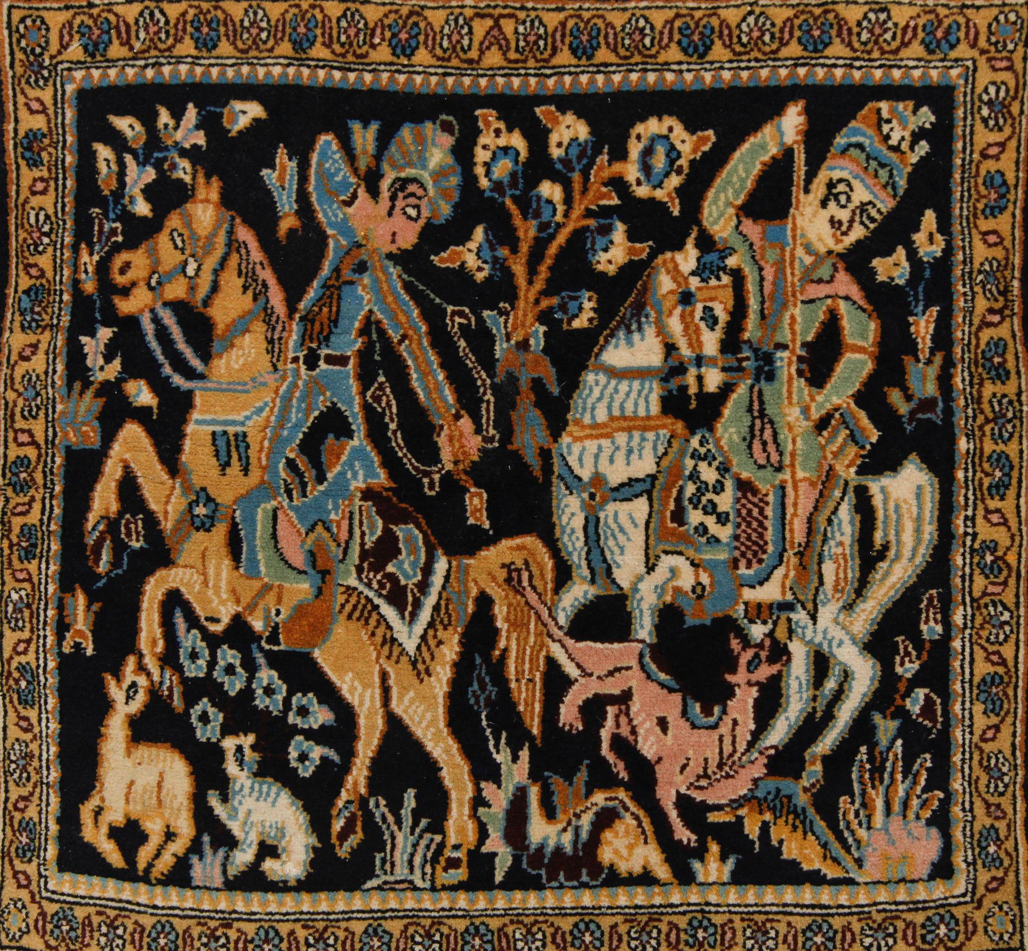 MATTOR, 2 st, möjligen ghom, old, 61 x 67 respektive 57 x 57 cm.