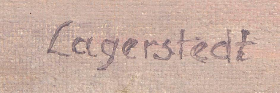 Georg Lagerstedt, olja på duk signerad.