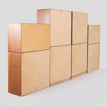 Mogens Koch, "Byggereolen" Cabinets and Shelves, Rud Rasmussens Snedkerier. Denmark, second half of the 20th century.
