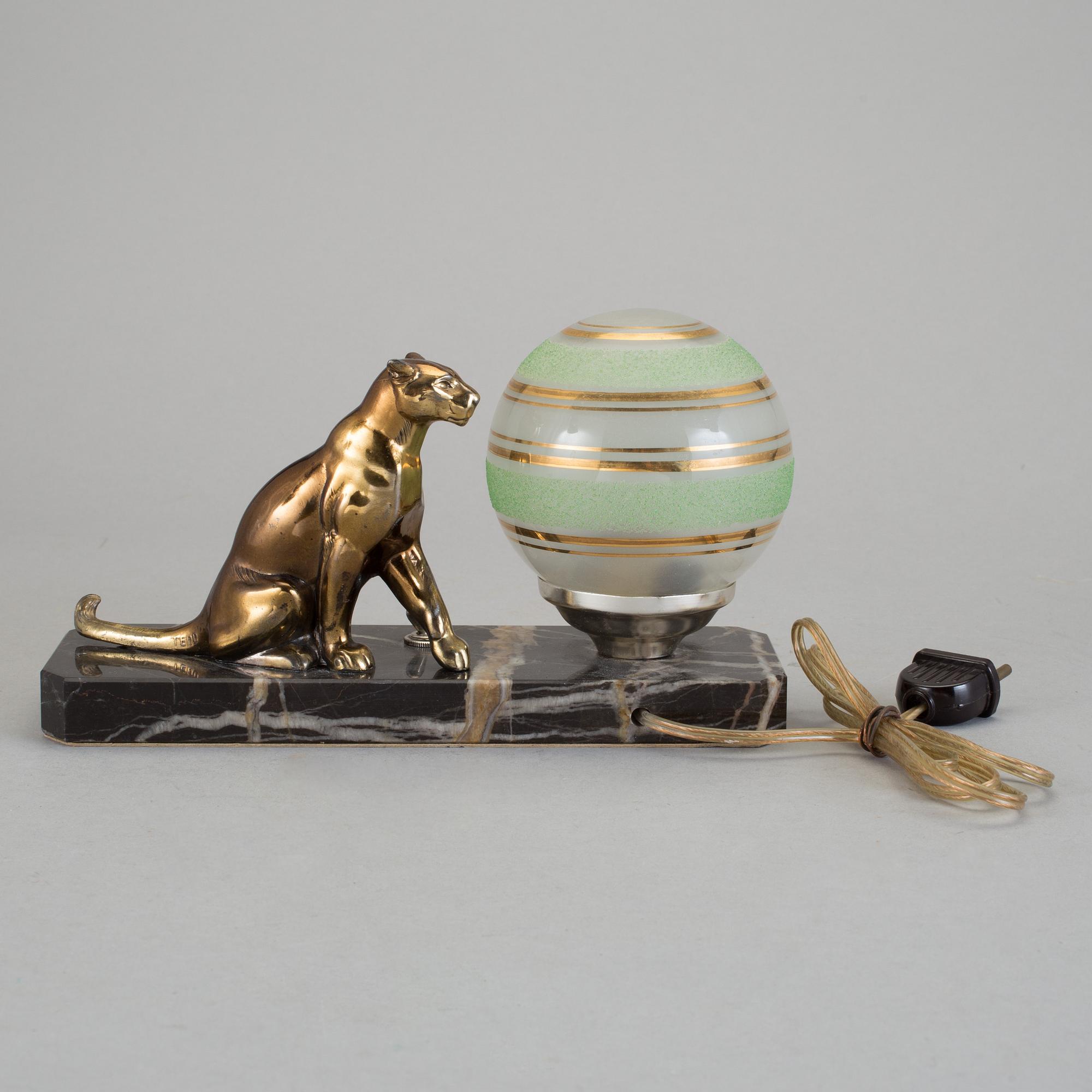 BORDSLAMPA, art deco, 1930/40-tal.