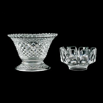 SKÅLAR, 2 st, glas, en Orrefors, 1900-talets andra hälft.