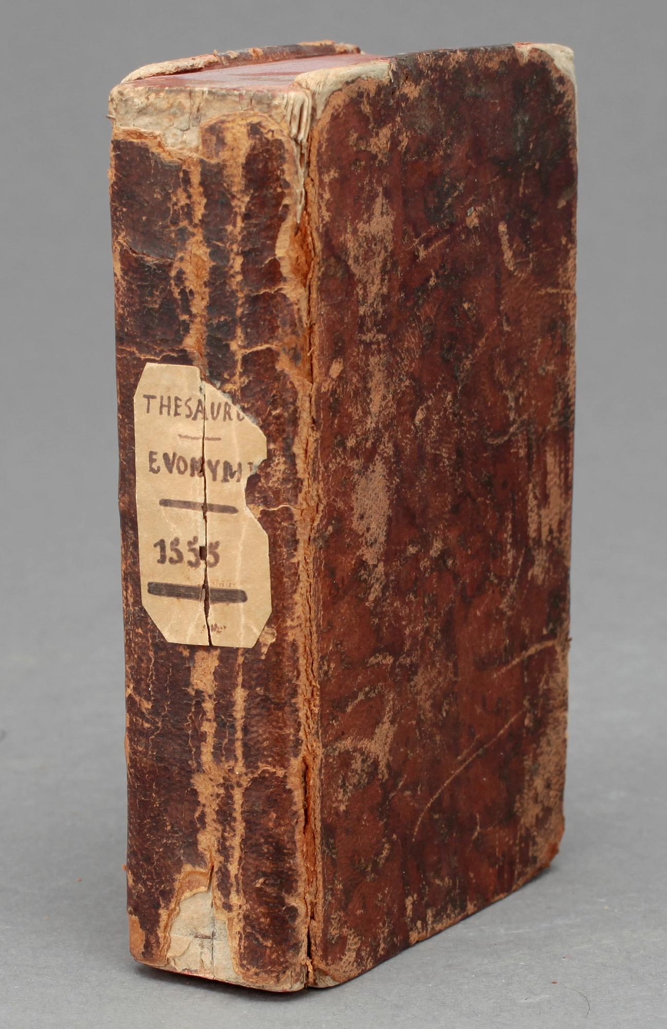 CONRAD GESNER, Thesaurus Evonymi Philiatri.., Lyon 1555.