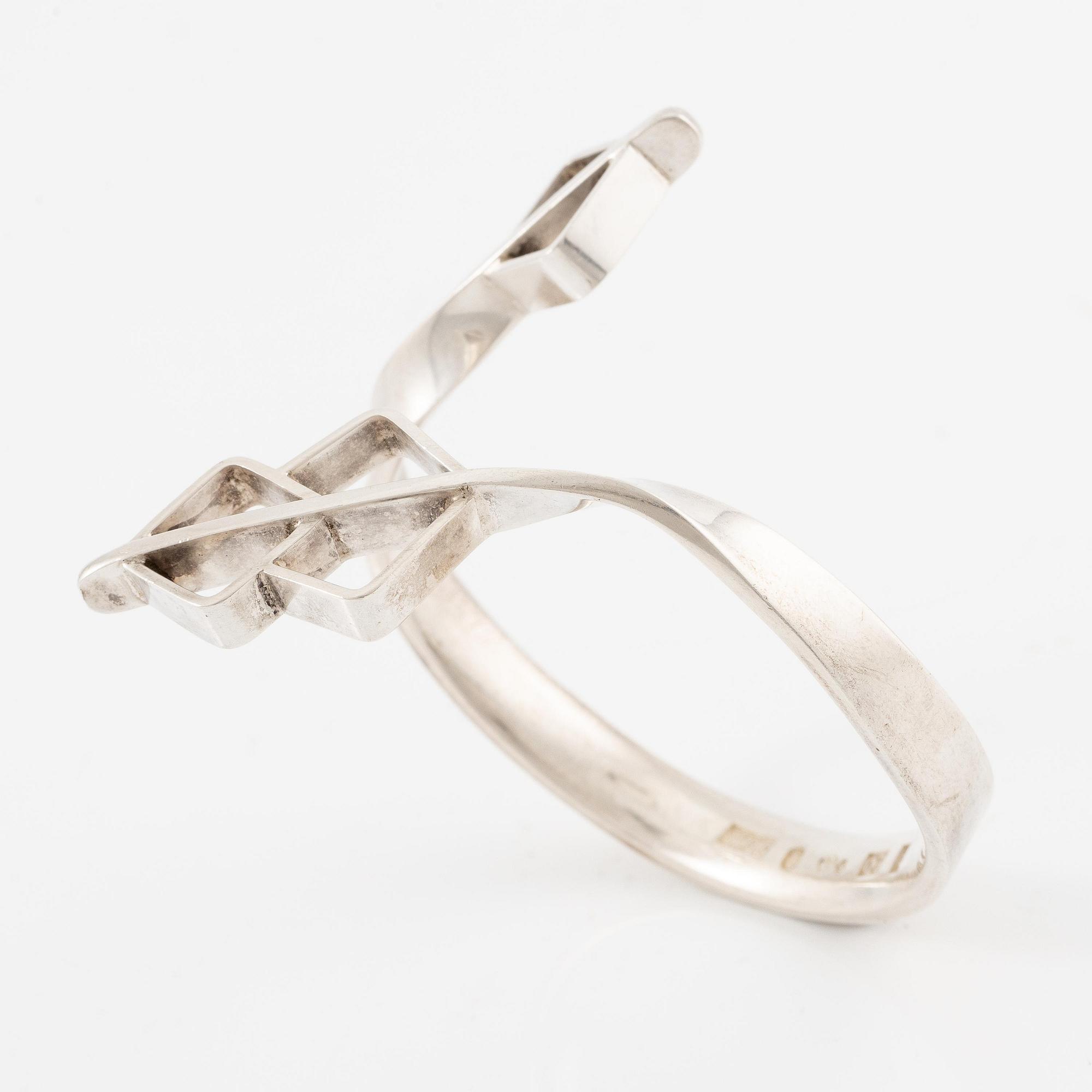 Sigurd Persson, a bangle, silver, Stockholm 1957.