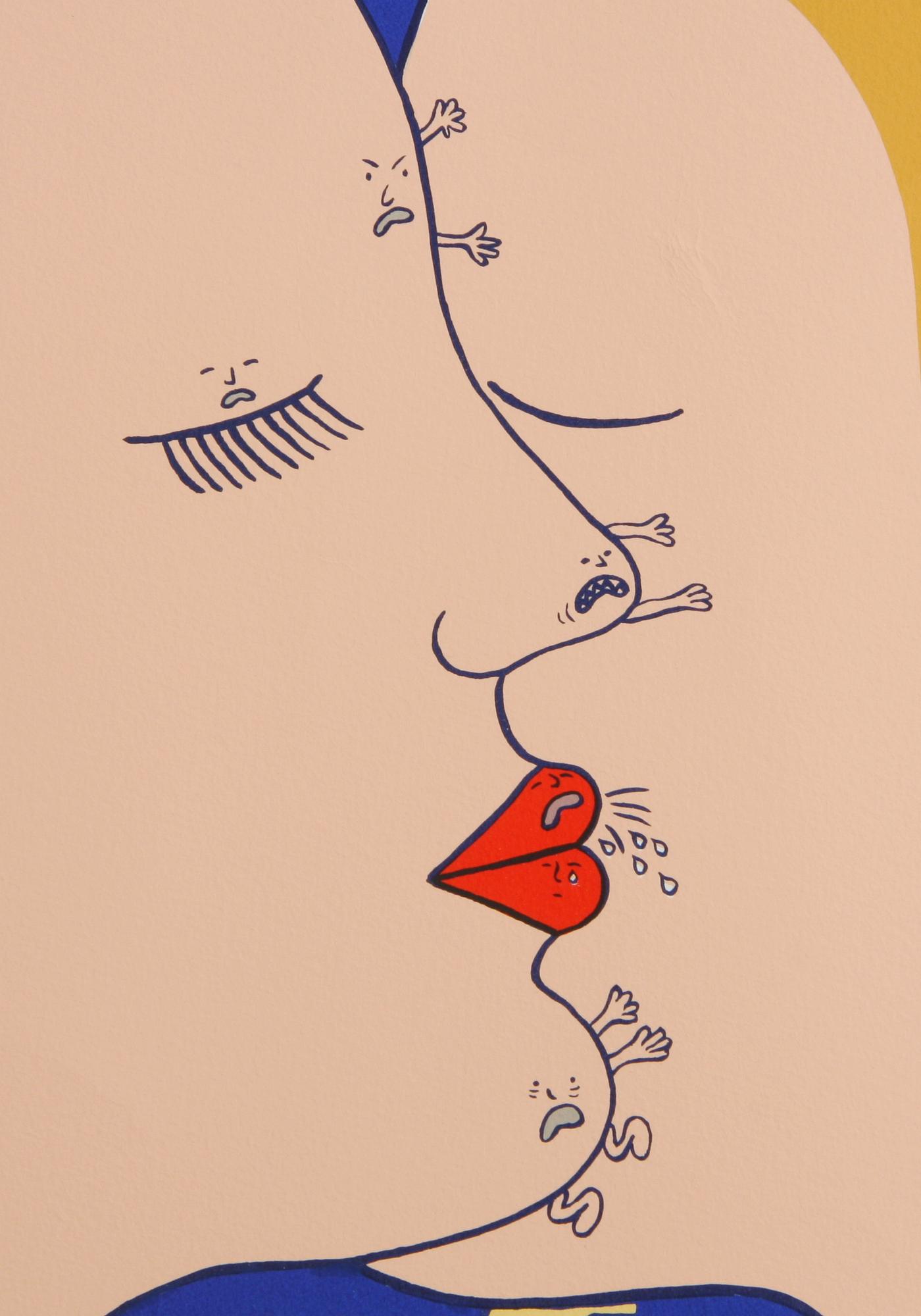 de GEER-BERGENSTRÅHLE, MARIE-LOUISE, färglitografi, sign o dat 1976, numr 99/245.