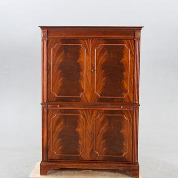Bar cabinet / cabinet, mahogany, Aurora, second half of the 20th century.